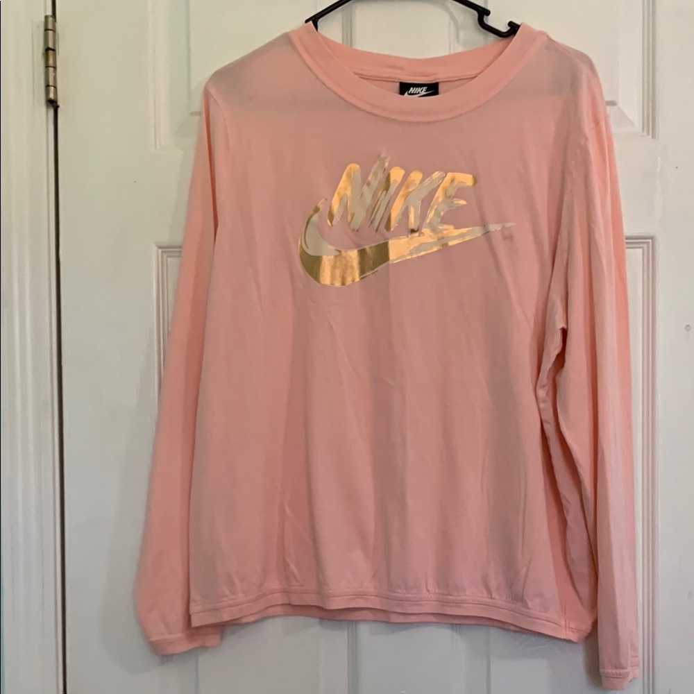 Nike Women's Pink Long Sleeve Tee